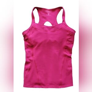 Athleta Women's Top Performance Tank Workout Built In Bra Red Size Small